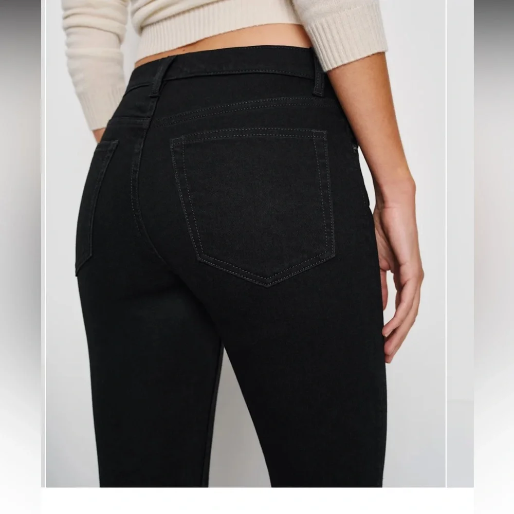 Reformation Christina Mid Rise Super Stretch Skinny Jeans - Picture 3 of 3